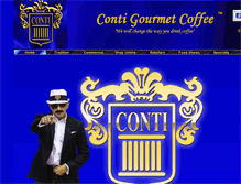 Tablet Screenshot of contigourmetcoffee.com